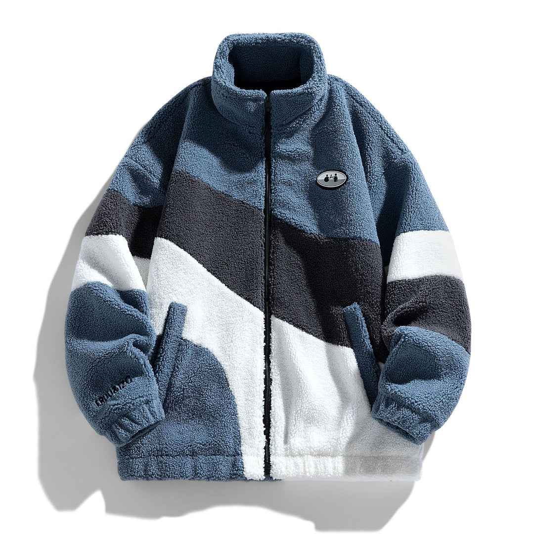 Comfortable fleece jacket for women with high collar Lune London