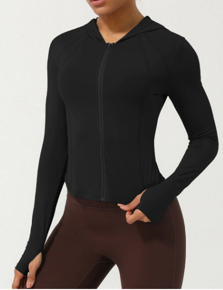 Women's sports jacket with practical thumb holes and an athletic cut Lune London