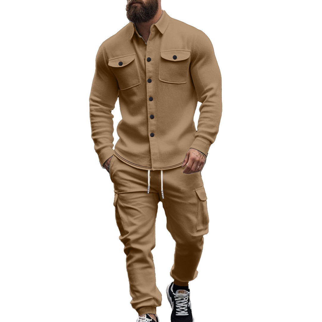Chic and stylish utility leisure suit for men