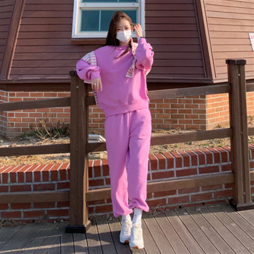 Ensemble de survêtement décontracté pour femme avec hoodie tendance et pantalon de jogging confortable Chic & Stil
