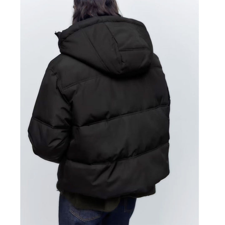 Transitional jacket for women with practical pockets and high collar Lune London