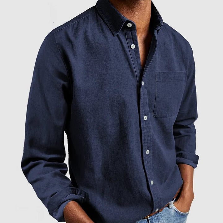 Casual shirt for men in lightweight cotton fabric Amarae