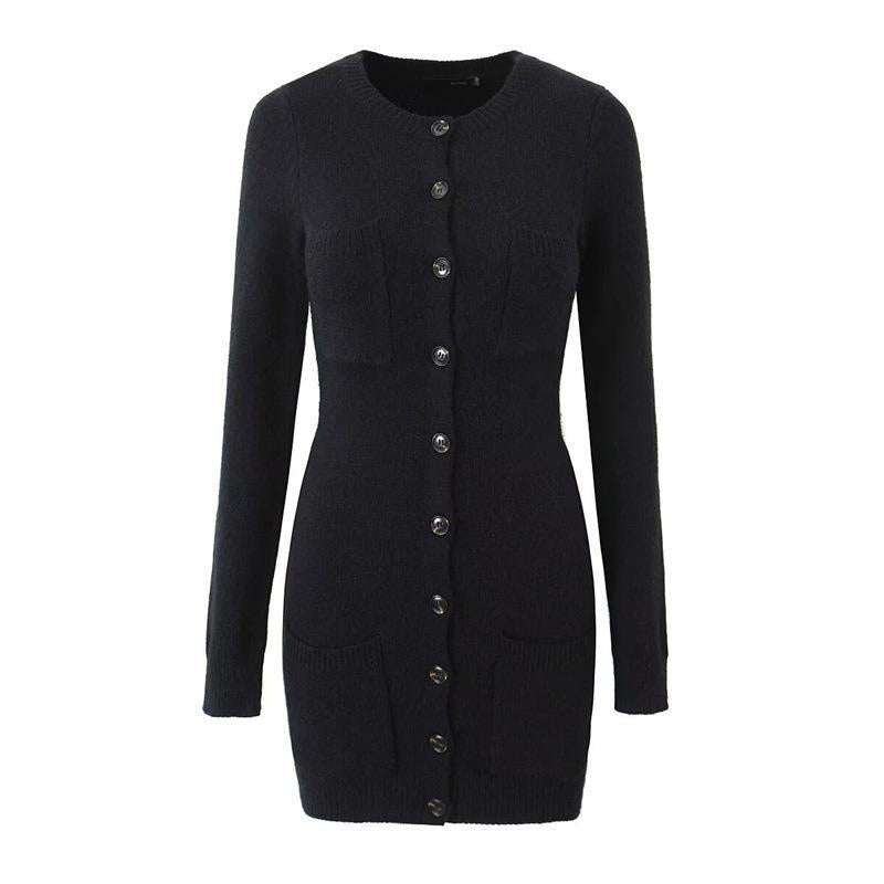 Knit jacket for women with pockets and buttons Lune London