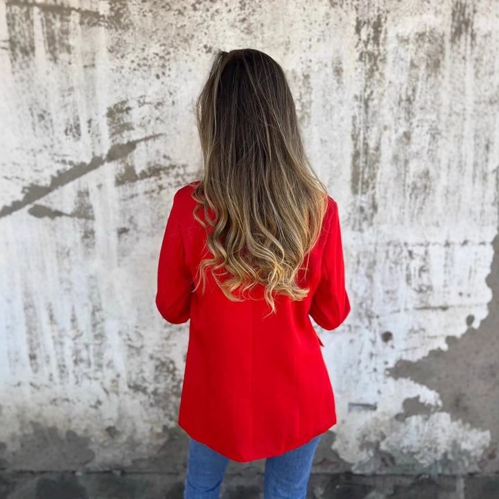 Elegant oversized blazer for women with leopard print details Lune London