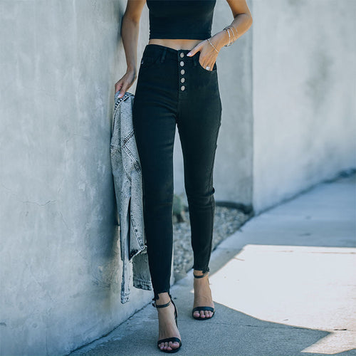 High-waisted skinny jeans for women Amarae