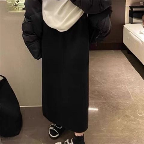 Jupe maxi élégante pour femmes en tissu tricot de haute qualité Chic & Stil