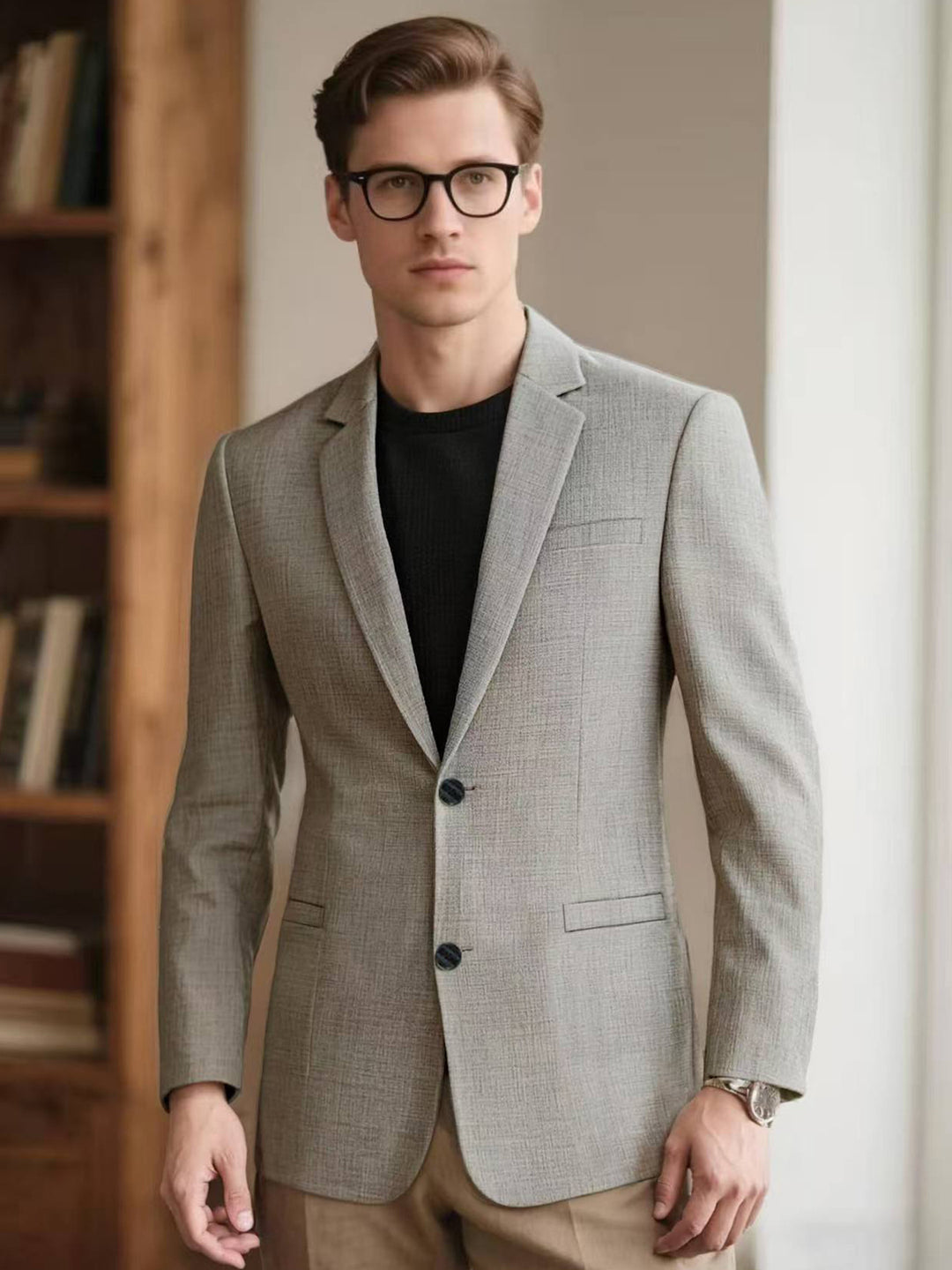 Elegant structured blazer for men with modern accents Lune London