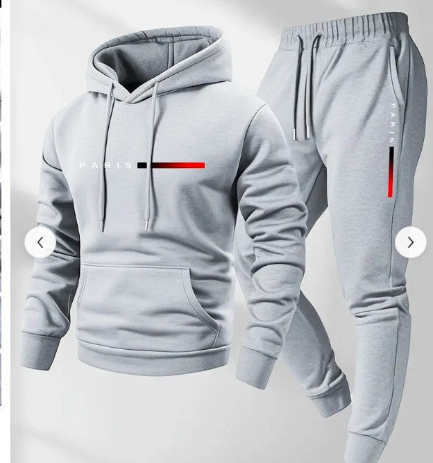 Women’s hoodie and jogging pants set with modern Paris design Chic & Stil
