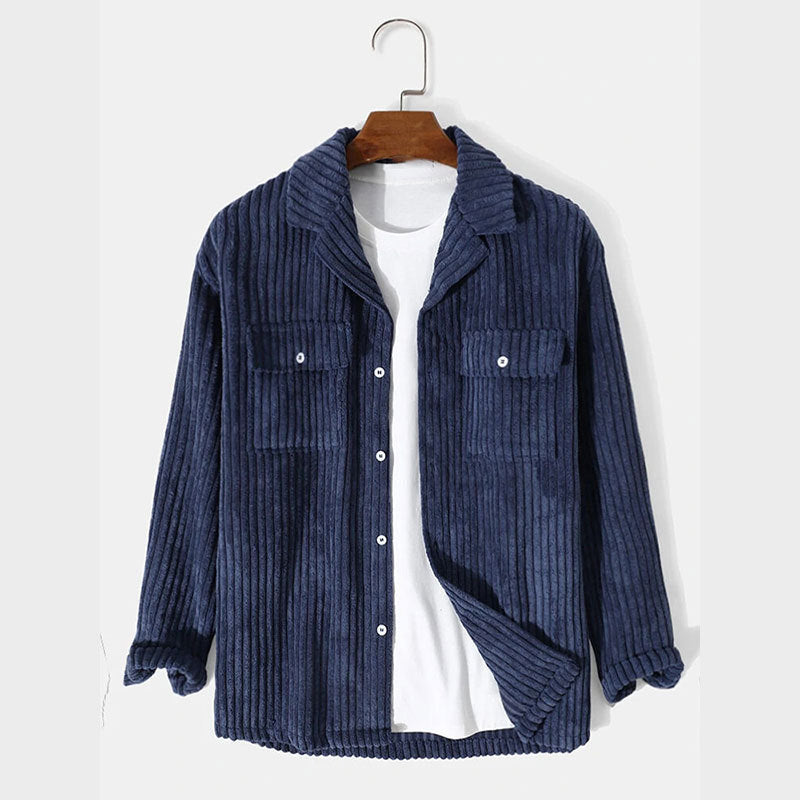 Ladies high-quality corduroy jacket with chest pockets Lune London