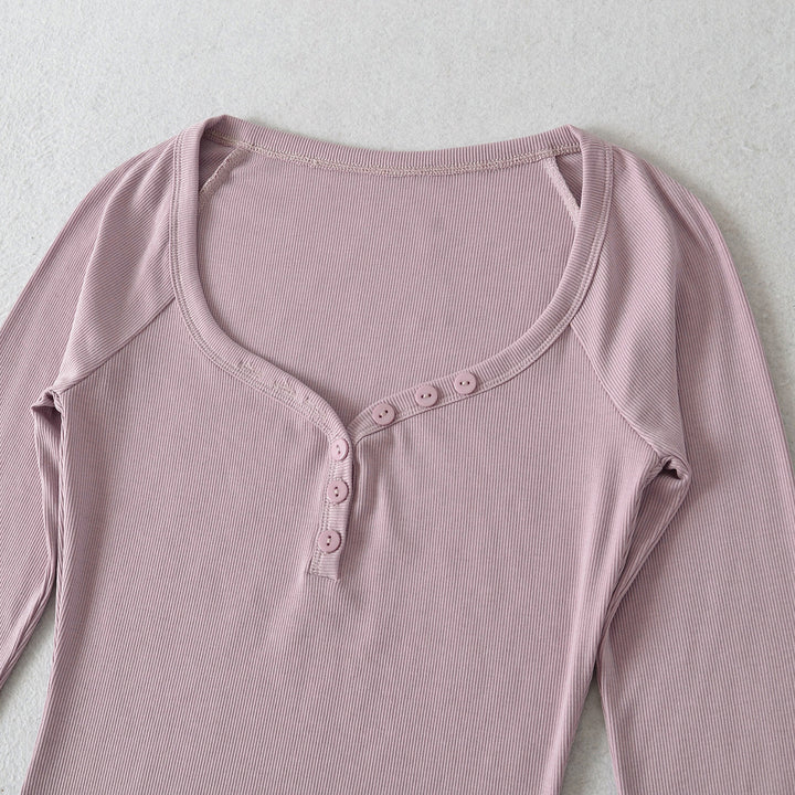 Long sleeve women's blouse with elegant button closure Lune London