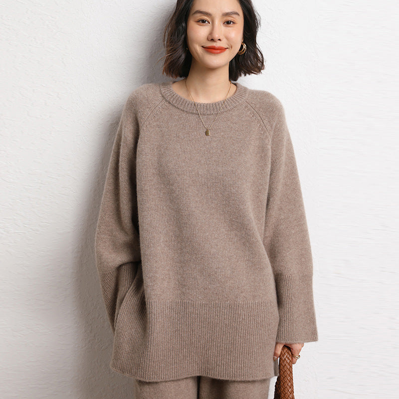 Pull en tricot épais pour femmes avec un design surdimensionné et des manches volumineuses Chic & Stil