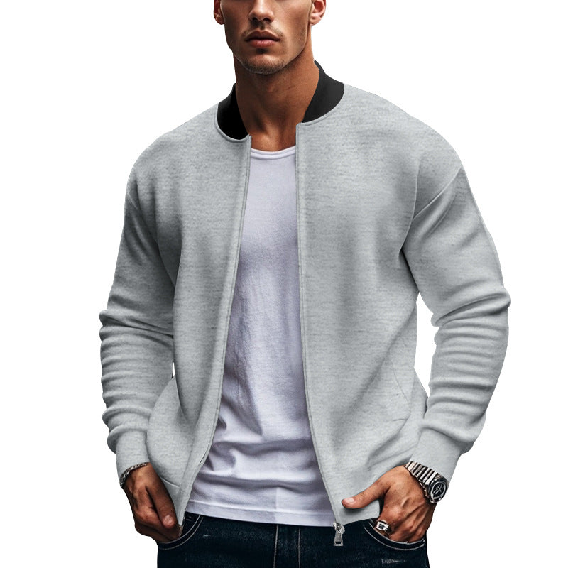 Men's Sporty Bomber Jacket with High Collar Lune London