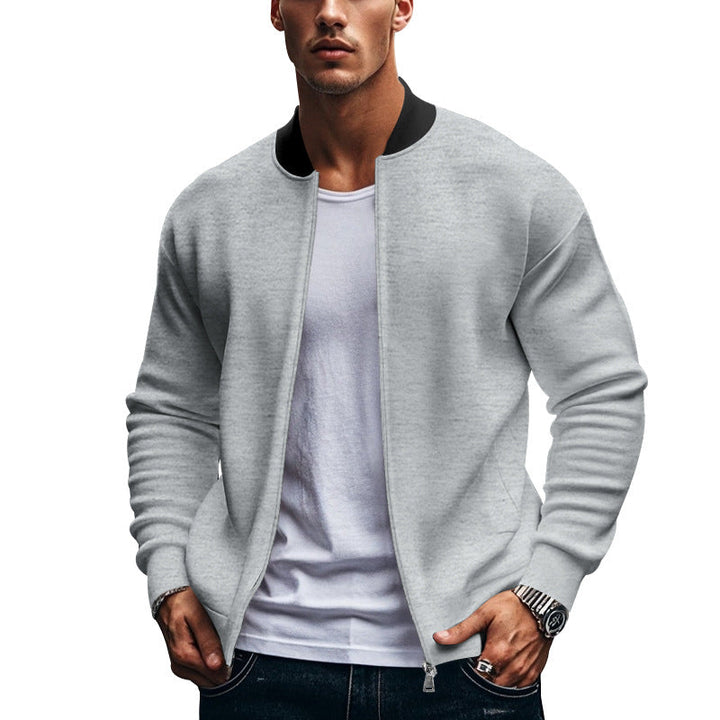 Men's Sporty Bomber Jacket with High Collar Lune London