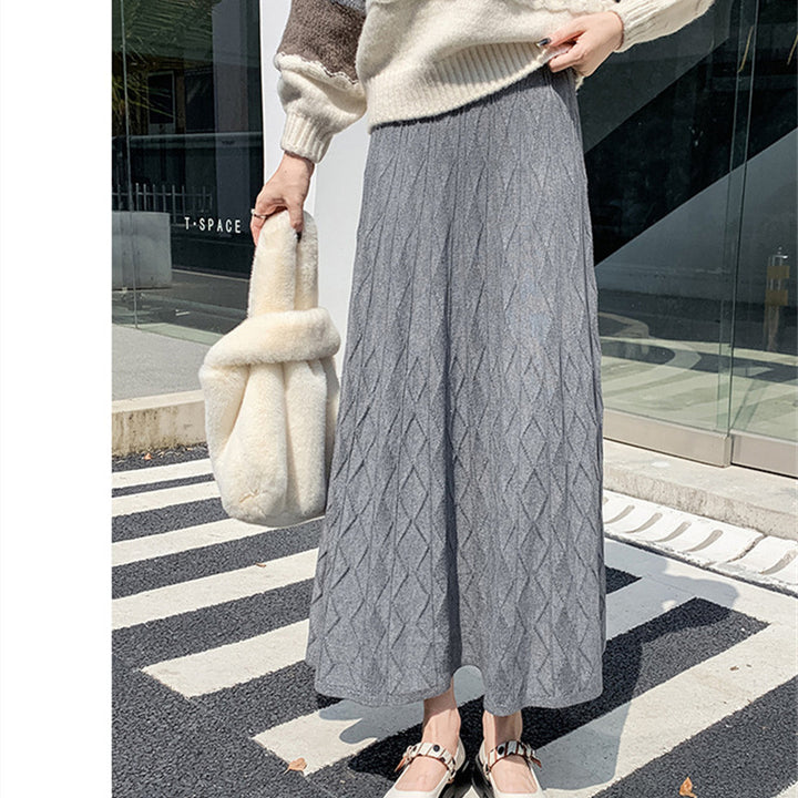 Jupe maxi femme avec motif en diamant texturé Chic & Stil