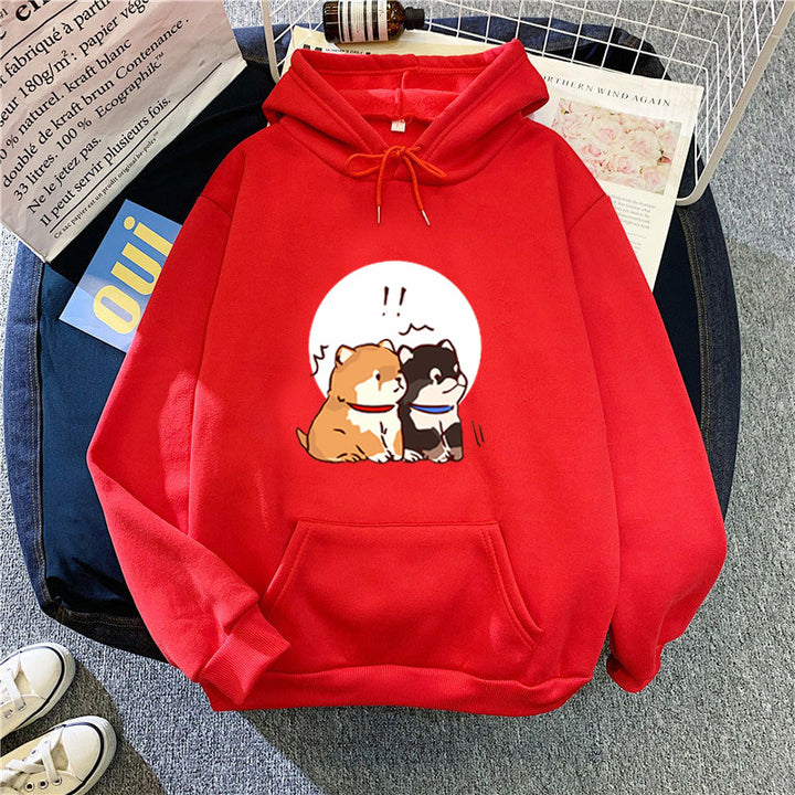 Women's hoodie with cute dog design Chic & Stil