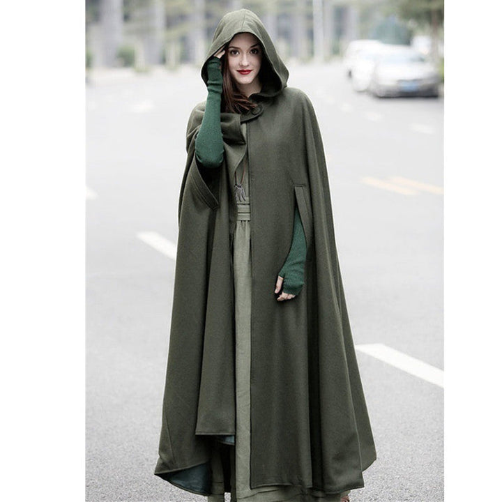 Lune London | Women's elegant hooded cloak with adjustable closure