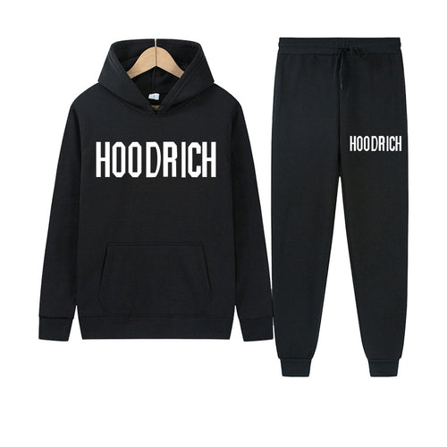 Women's sport hoodie and jogger set with contrasting logo Amarae