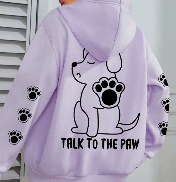 Hoodie for women with playful animal pattern and comfortable fit Lune London