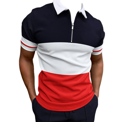 Men's Short Sleeve Zip Polo Chic Style and Fashion