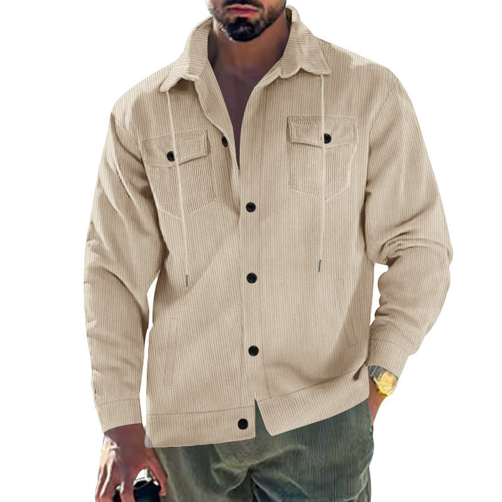 Structured corduroy jacket for men with practical pockets Lune London