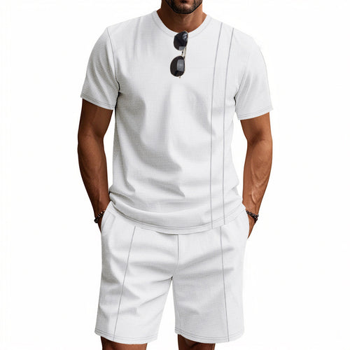 Casual training set for men with breathable design and elastic waistband Amarae
