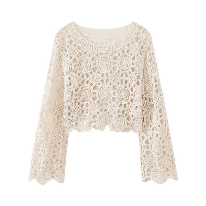 Women's Crocheted Set Crop Top and Midi Skirt Amarae
