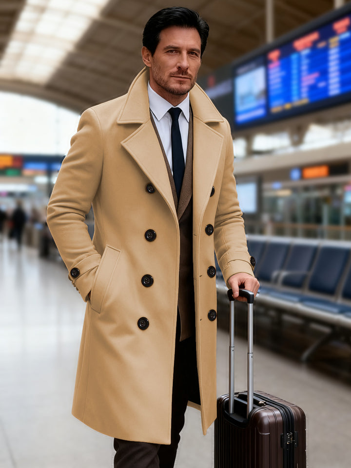 Elegant double tunnel coat for men Lune London