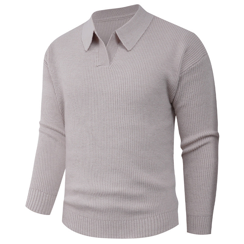Casual men's sweater with modern collar Lune London