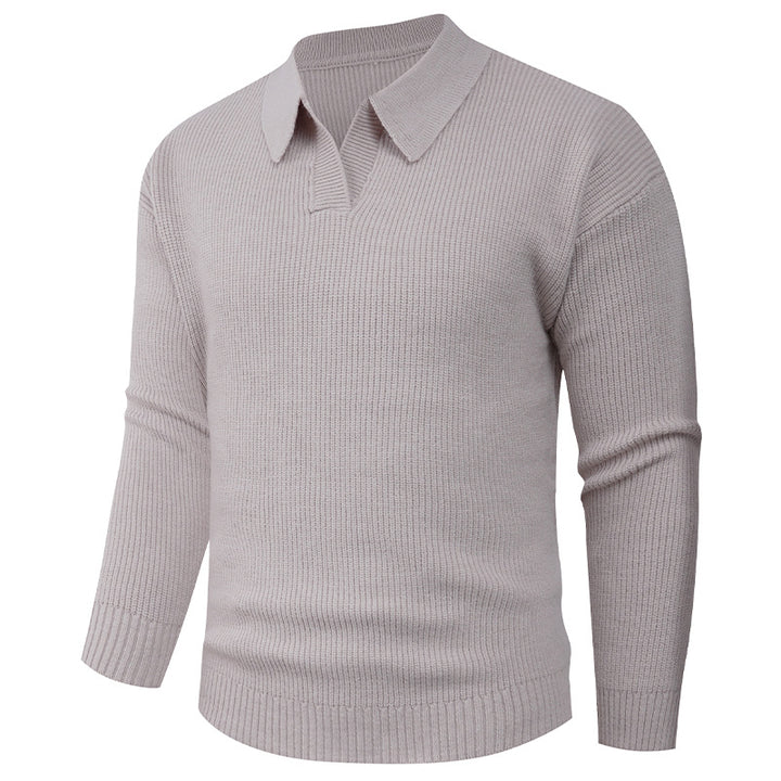 Casual men's sweater with modern collar Lune London