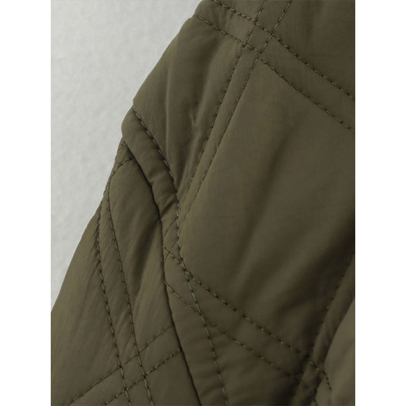 Quilted women's jacket with removable hood Lune London