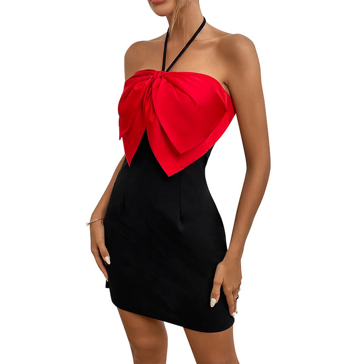 Elegant Women Halter Neck Mini Dress Lune London