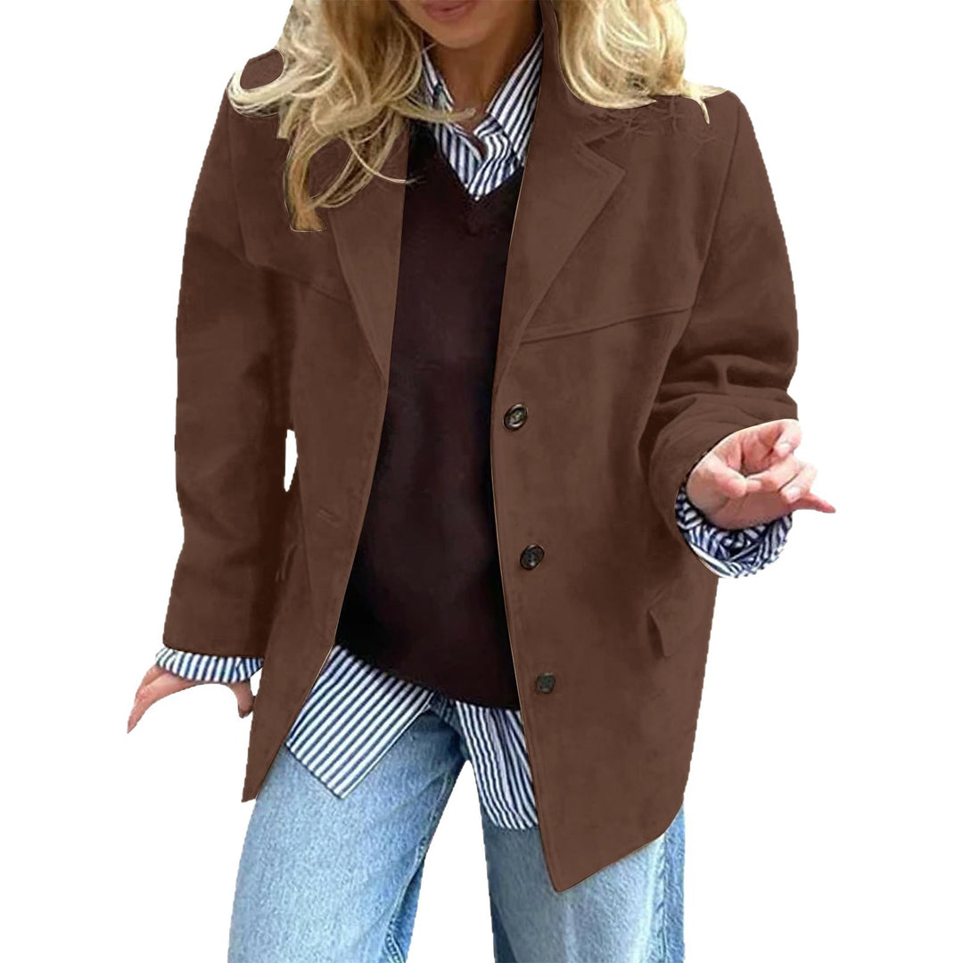 Veste surdimensionnée élégante pour femmes en imitation suédine Chic & Stil