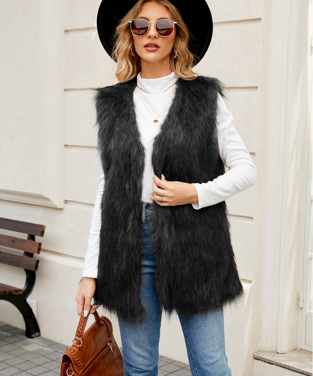 Ladies High Quality Faux Fur Jacket Lune London