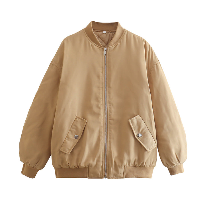 Casual bomber jacket for women with practical pockets and zipper Lune London