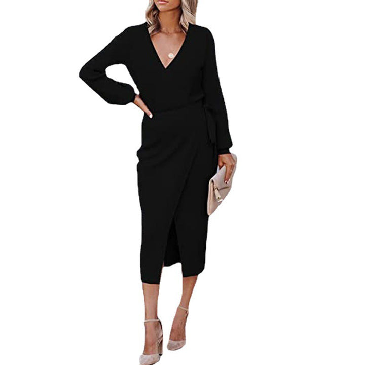 Chic and Stylish Elegant Wrap Midi Dress for Women