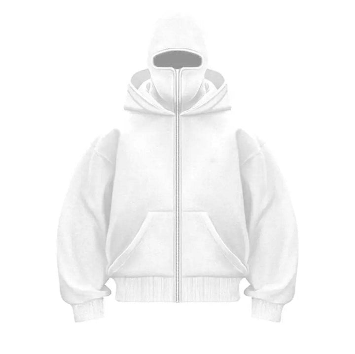 Trendy hooded jacket for women with high collar Lune London