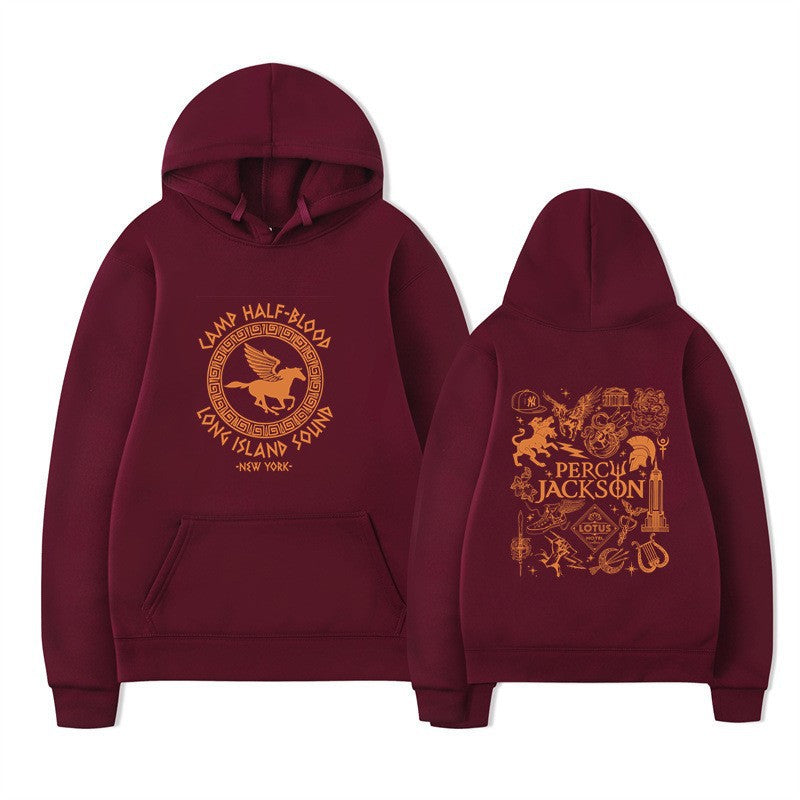 Women's hoodie with artistic mythology print Chic & Stil