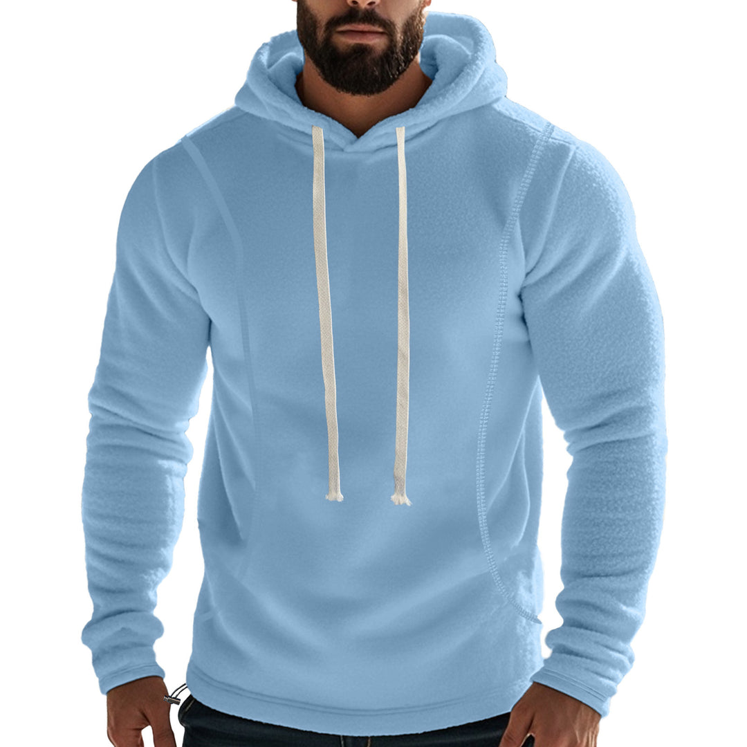 Men's fleece-lined hoodie with hood and drawstring Lune London