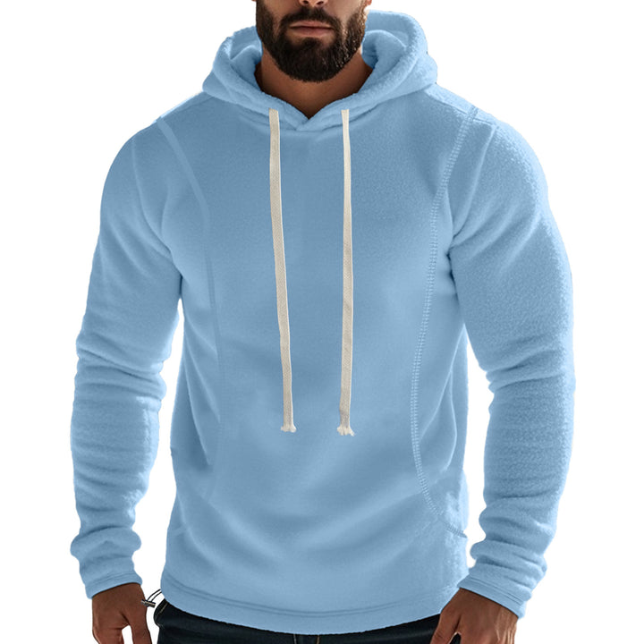 Men's fleece-lined hoodie with hood and drawstring Lune London