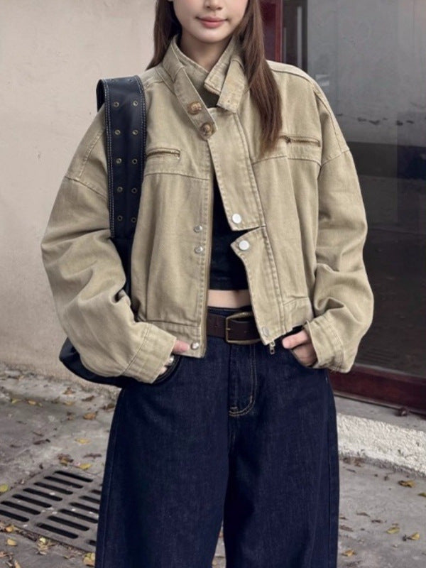 Amarae | Brown Bomber Jacket