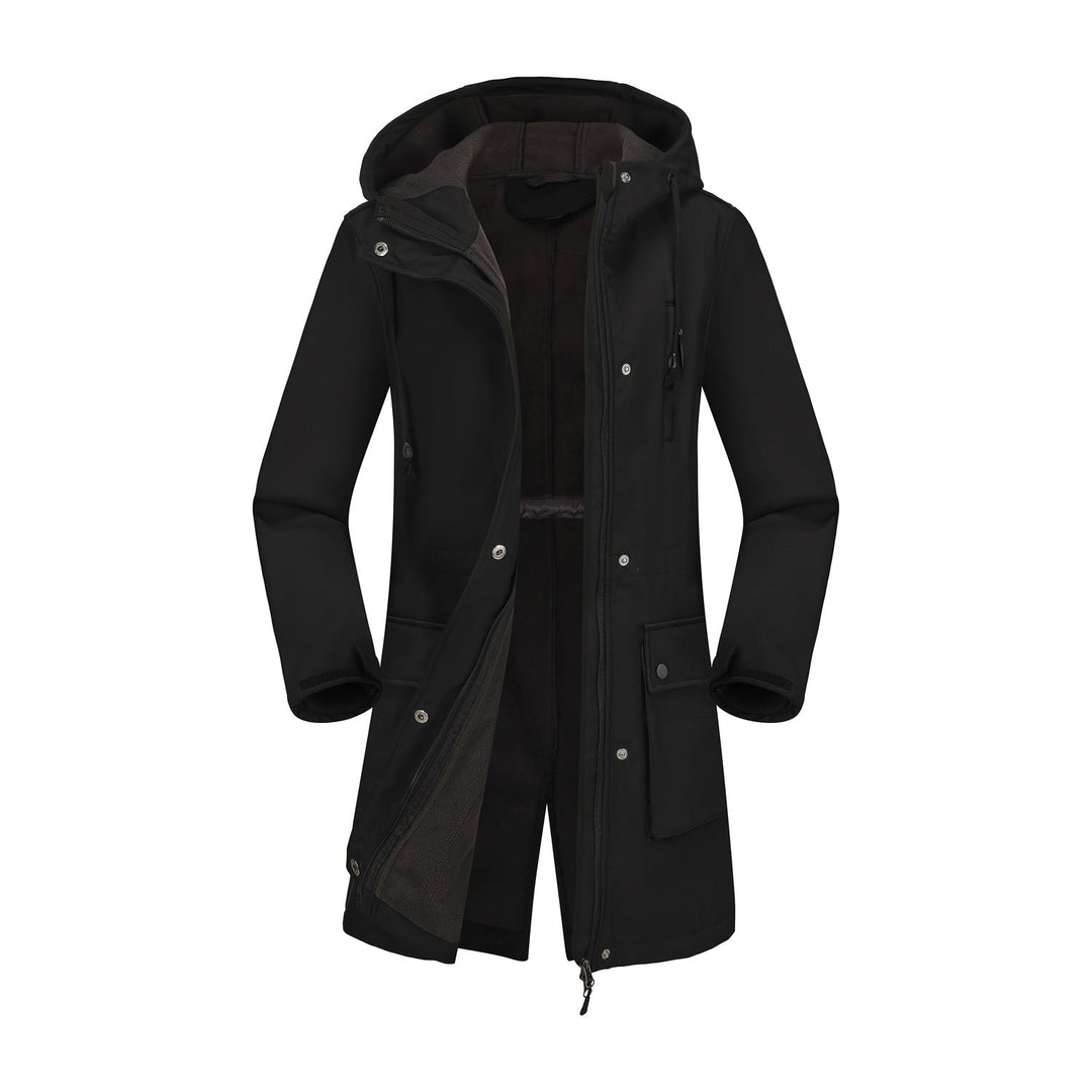 Ladies Functional Outdoor Jacket with Adjustable Waist Drawstring and Inner Lining Lune London