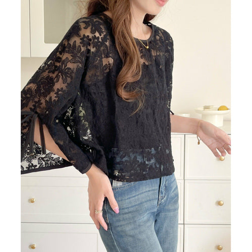 Amarae Floral Lace Blouse for Women