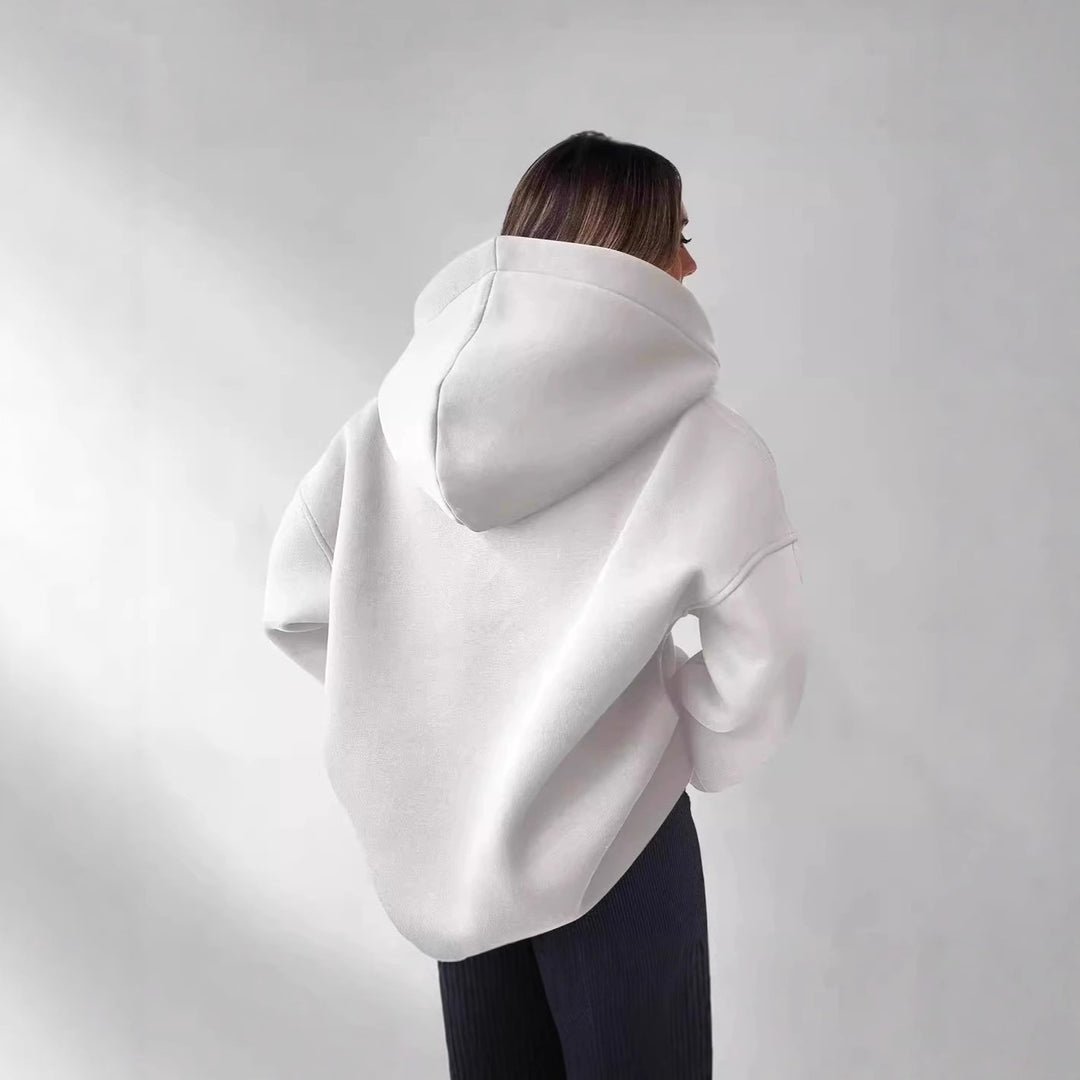 Women's Oversized Hoodie in Soft Fleece Material Amarae