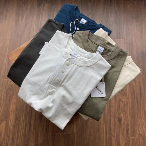 Chemise Henley à manches longues pour femmes en coton respirant Chic & Stil