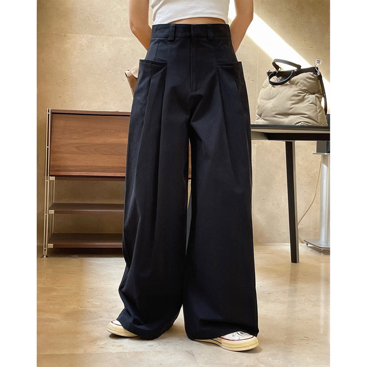 Women's High-Waisted Wide Pleated Balloon Baggy Pants Amarae