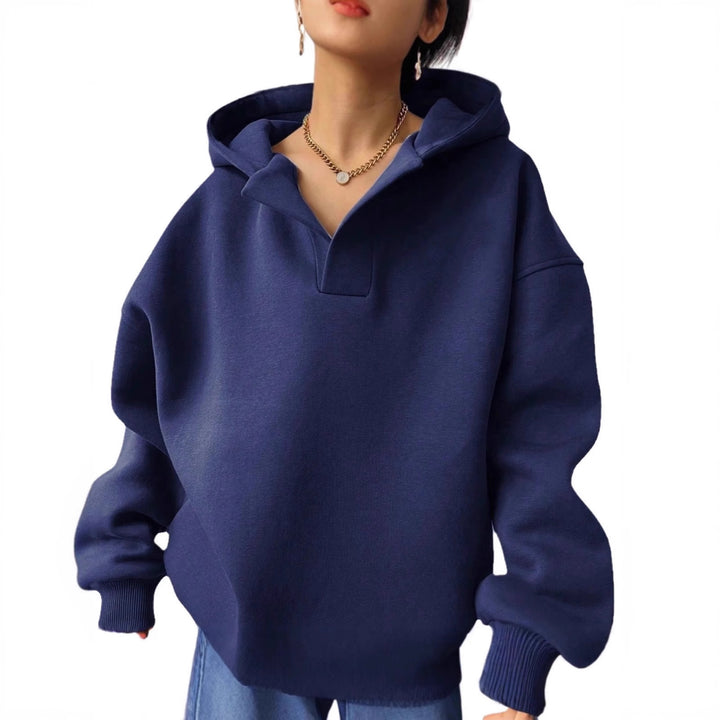 Women's Oversized Hoodie in Soft Fleece Material Amarae