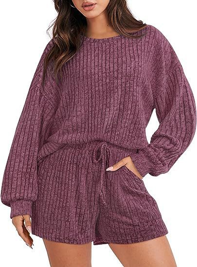 Lune London Women's Comfortable Ribbed Lounge Set