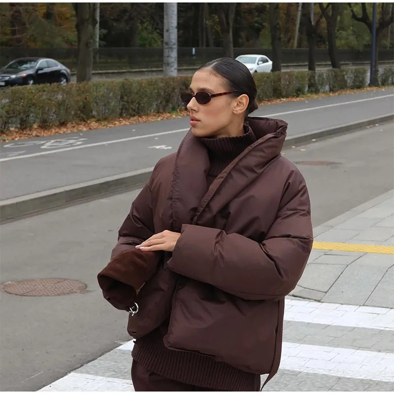 Veste doublée femme avec lien à la taille Chic & Stil