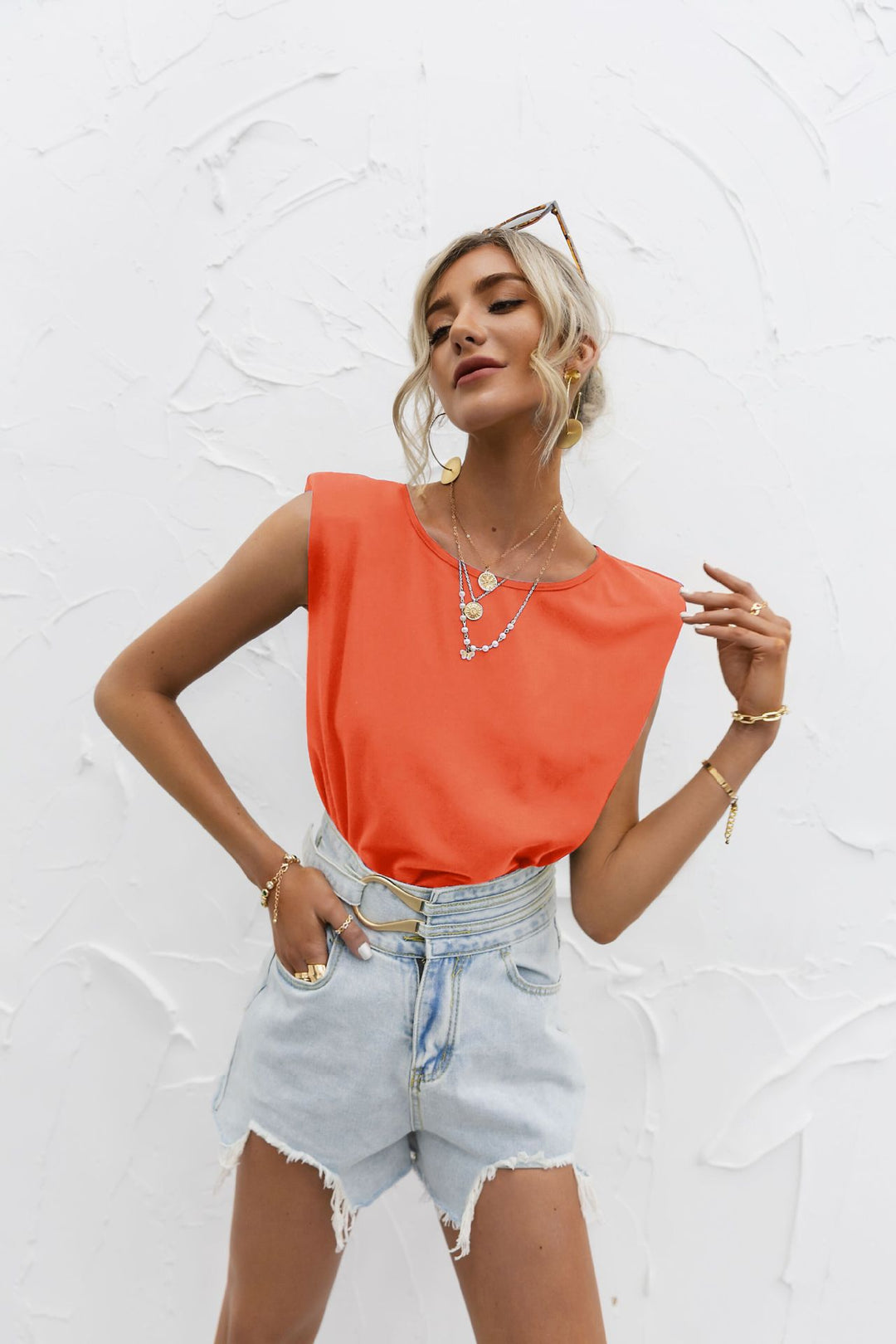 Women Casual Cut Short T-shirt Lune London