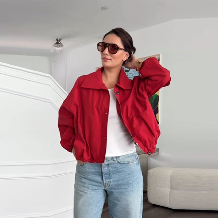 Ladies stylish outdoor jacket with high collar Amarae